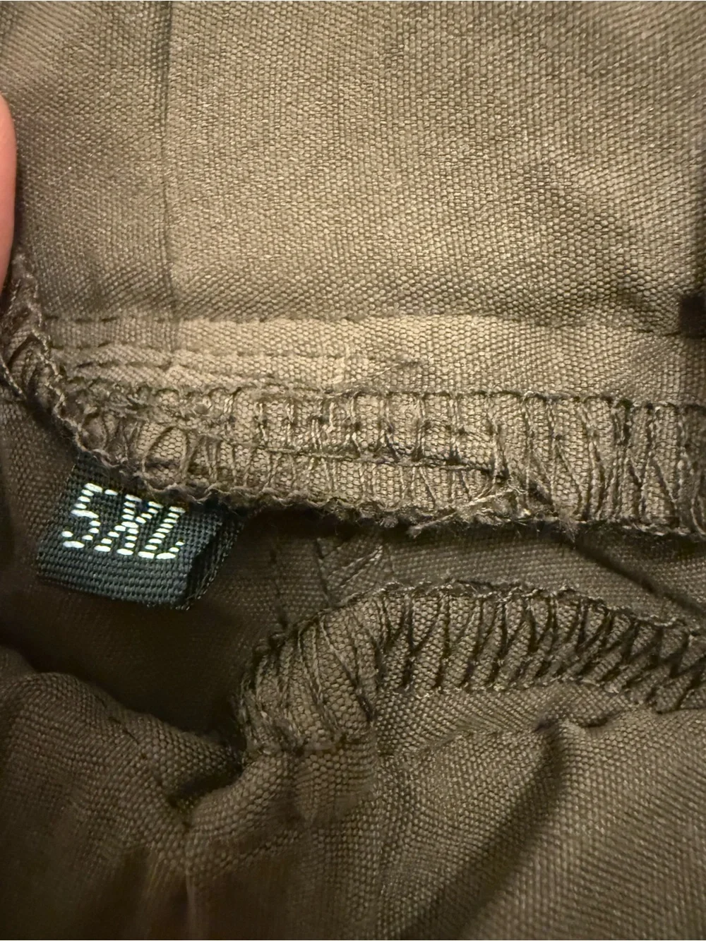 Source Unknown Brown Elastic Waist Chinos